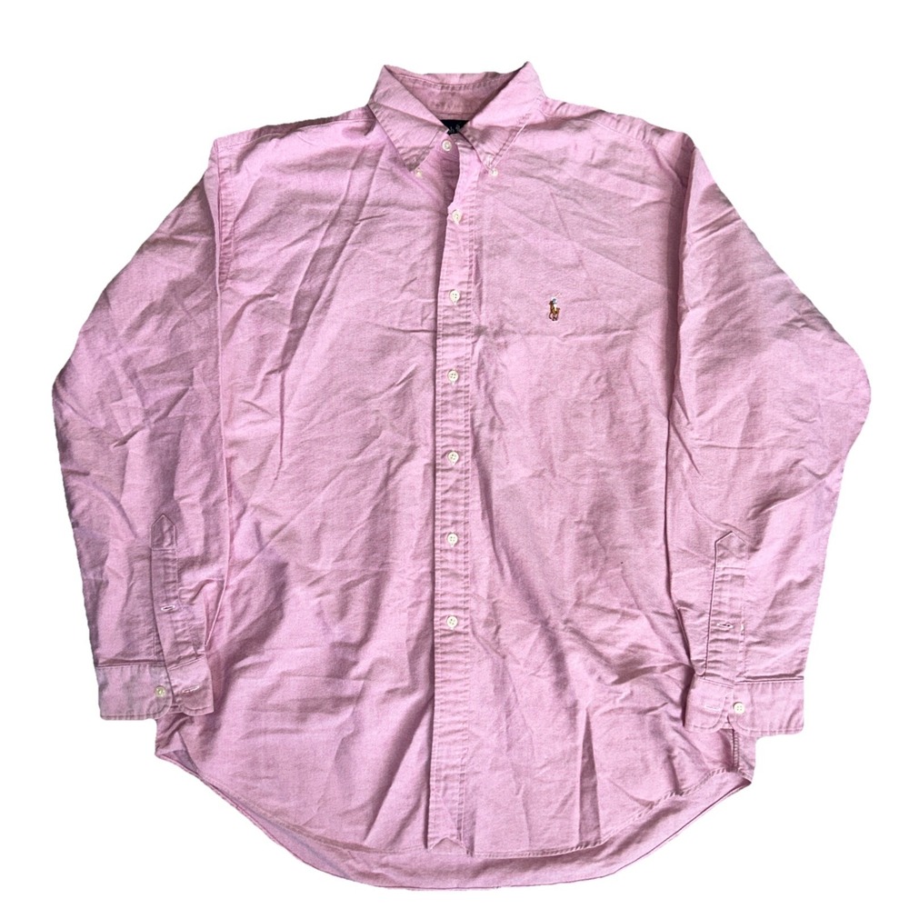 Vintage Polo Ralph Lauren Blake Button Down Oxford Shirt Long Sleeve Mens Size L